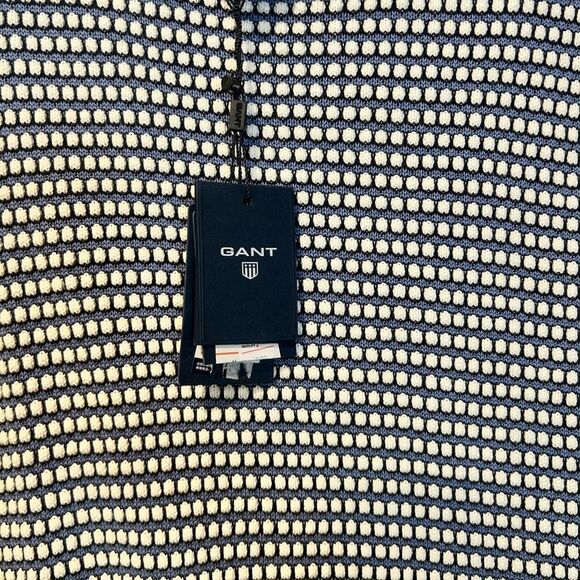 Gant Striped Cotton Rib Crew Neck Sweater XL NWT - Picture 3 of 5